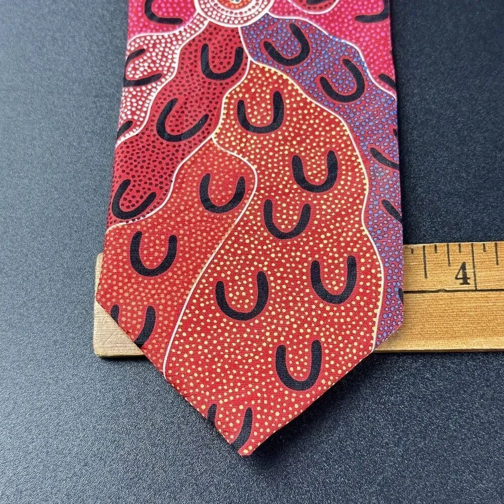 YIJAN Australia Neck Tie Mens Red Crow Women Dreaming Maureen Hudson Nampajimpa